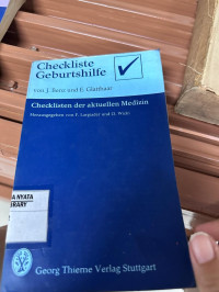 Image of Checkliste Geburtshilfe